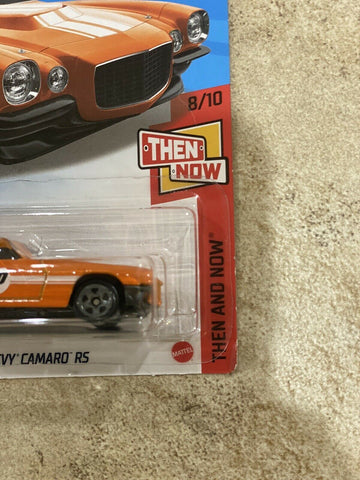 Hot Wheels '70 Chevy Camaro RS Orange #179 179/250 2021 Then and Now 8/10 - Awesome Deals Deluxe