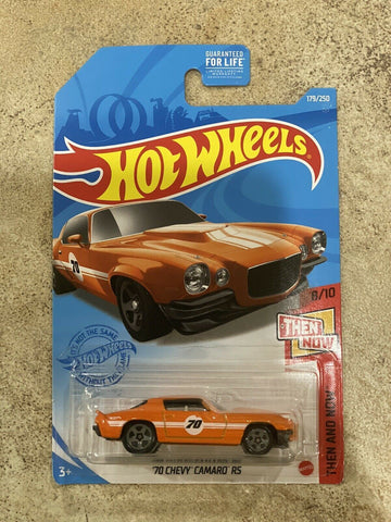 Hot Wheels '70 Chevy Camaro RS Orange #179 179/250 2021 Then and Now 8/10 - Awesome Deals Deluxe