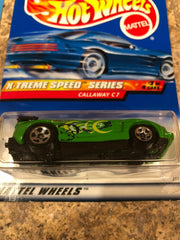 HOT WHEELS Lot of 2 NIB MODELS! Corvette GrandSport Roadster + Callaway C7 - Awesome Deals Deluxe