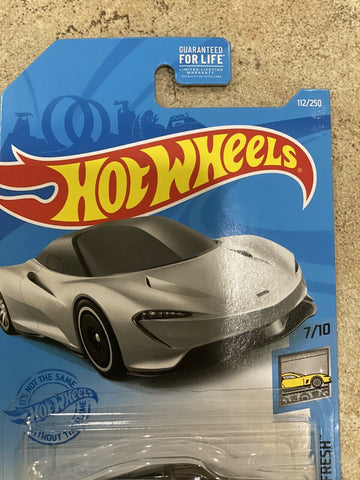 Hot Wheels McLaren Speedtail Silver #112 112/250 2021 Factory Fresh 7/10 - Awesome Deals Deluxe