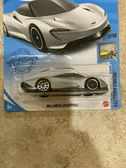 Hot Wheels McLaren Speedtail Silver #112 112/250 2021 Factory Fresh 7/10 - Awesome Deals Deluxe