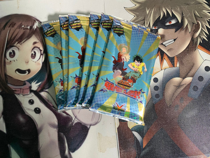 6x MHA 1st Edition Heroes Clash Booster Packs