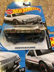 Lot Of Three (3) Hot Wheels 2018 Night Burnerz White Nissan Skyline RS (KDR30) - Awesome Deals Deluxe