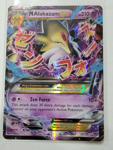 M Alakazam EX 26/124 XY Fates Collide ULTRA RARE HOLO Pokémon Card NM - Awesome Deals Deluxe