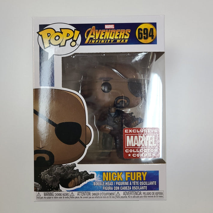 Nick Fury Exclusive Marvel Collectors Corps Bobblehead Funko Pop! - Awesome Deals Deluxe