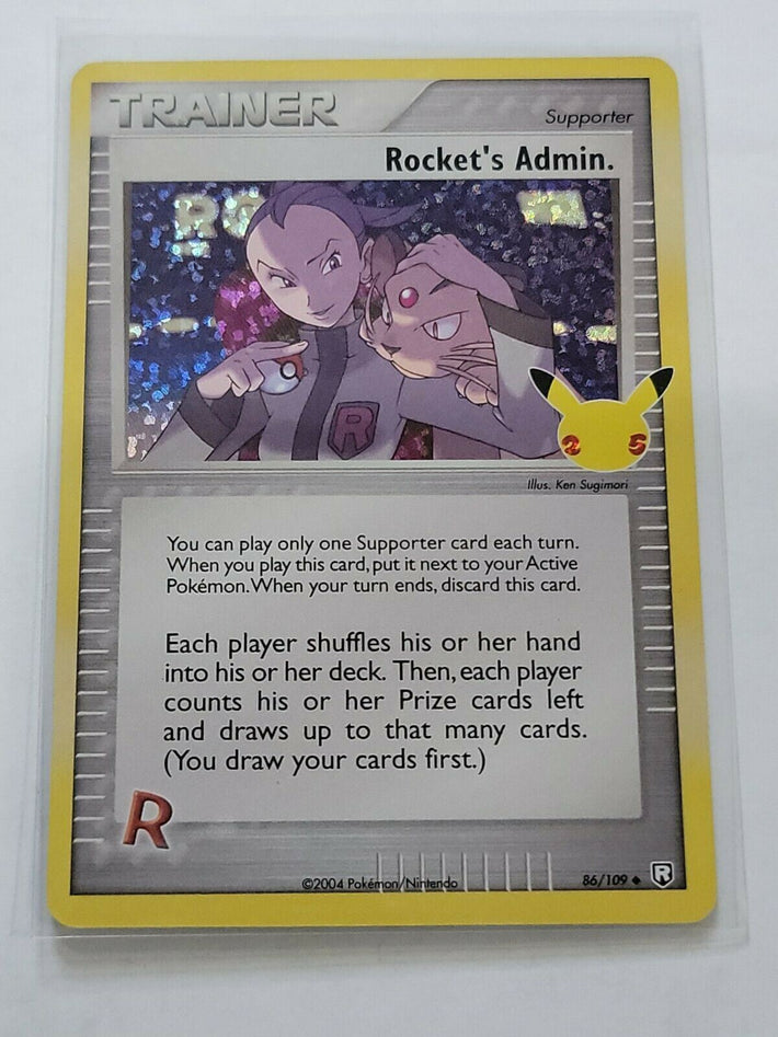 Pokemon - Celebrations - Rocket's Admin - 86/109 - Holo - NM/M - Awesome Deals Deluxe