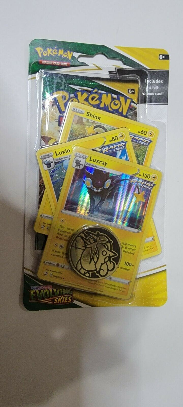 Pokemon Evolving Skies Blister Booster Pack Luxray Holo New Factory Sealed - Awesome Deals Deluxe