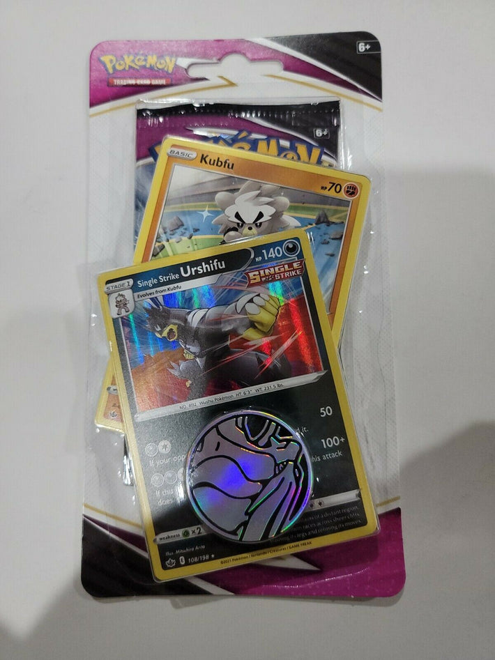 Pokemon Fusion Strike Blister Booster Pack Urshifu Holo New Factory Sealed - Awesome Deals Deluxe