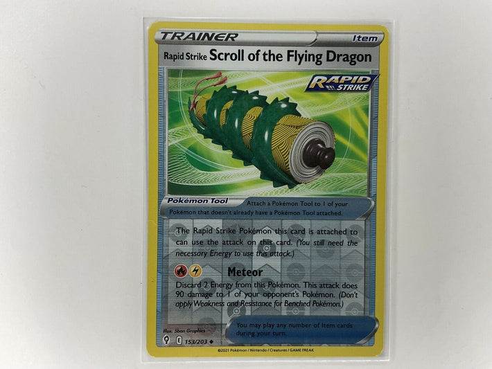 Pokemon- Rapid Strike Scroll of the Flying Dragon - Reverse Holo - New - Awesome Deals Deluxe