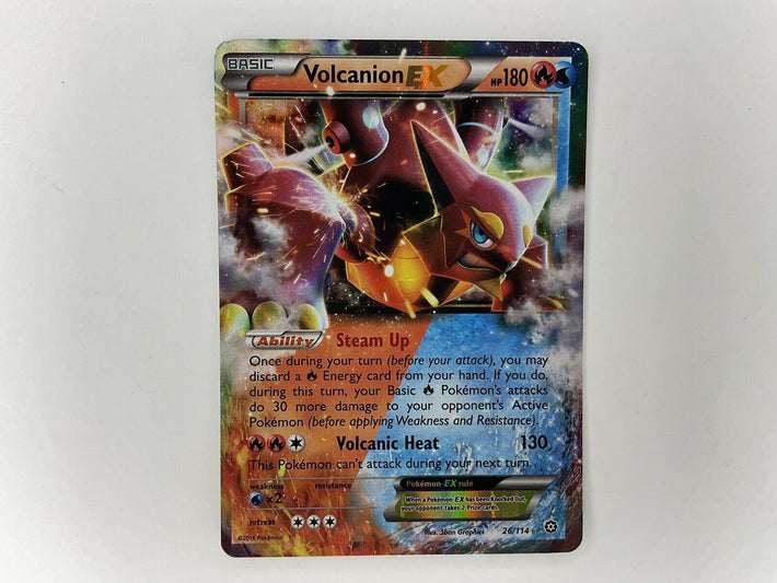 Pokemon TCG Volcanion EX 26/114 Ultra Rare Holo Foil Steam Siege NM - Awesome Deals Deluxe