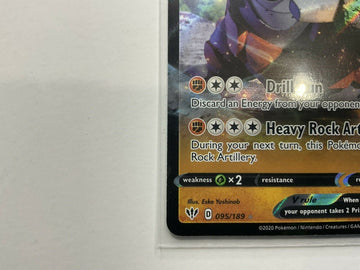 Rhyperior V 095/189 Darkness Ablaze- NM Ultra Rare Full Art Pokémon Card - Awesome Deals Deluxe