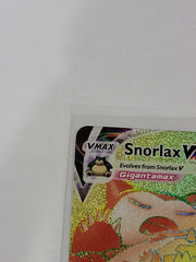 Snorlax V-Max Holographic Pokemon Card - Rainbow RARE 206/202 - Awesome Deals Deluxe