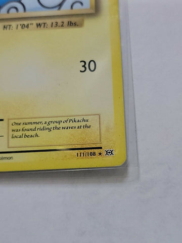 SURFING PIKACHU LV.13 Evolutions Secret Rare 111/108 Pokemon Card 2016 NM - Awesome Deals Deluxe