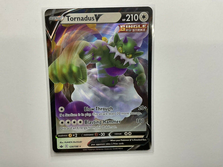 Tornadus V 124/198 Full Art Holo Pokemon Chilling Reign NM - Awesome Deals Deluxe