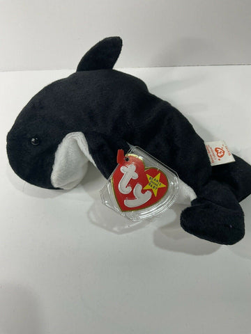 Ty Beanie Babies - Waves the Orca Whale - 1996 - Awesome Deals Deluxe