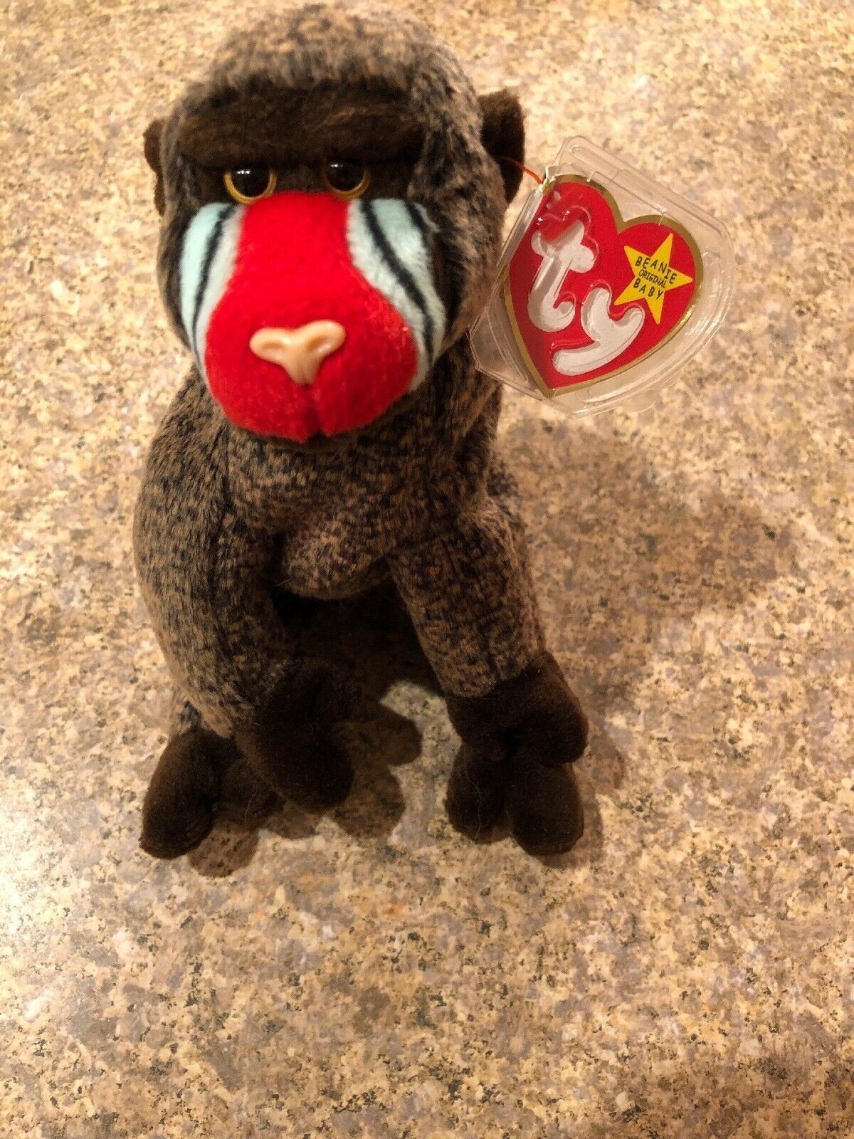 TY Beanie Baby - CHEEKS the Baboon (6 inch) Stuffed Animal Toy - Awesome Deals Deluxe