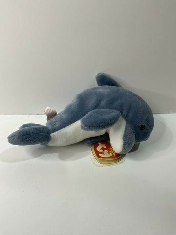 TY Beanie Baby - Echo The Dolphin - 1996 - Awesome Deals Deluxe