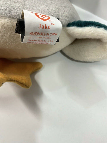 Ty Beanie Baby - Jake The Mallard Drake Duck - 1998 - Awesome Deals Deluxe