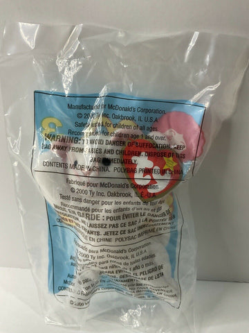 TY McDonald's Teenie Beanie - #3 FLIP the White Cat (2000) - Awesome Deals Deluxe