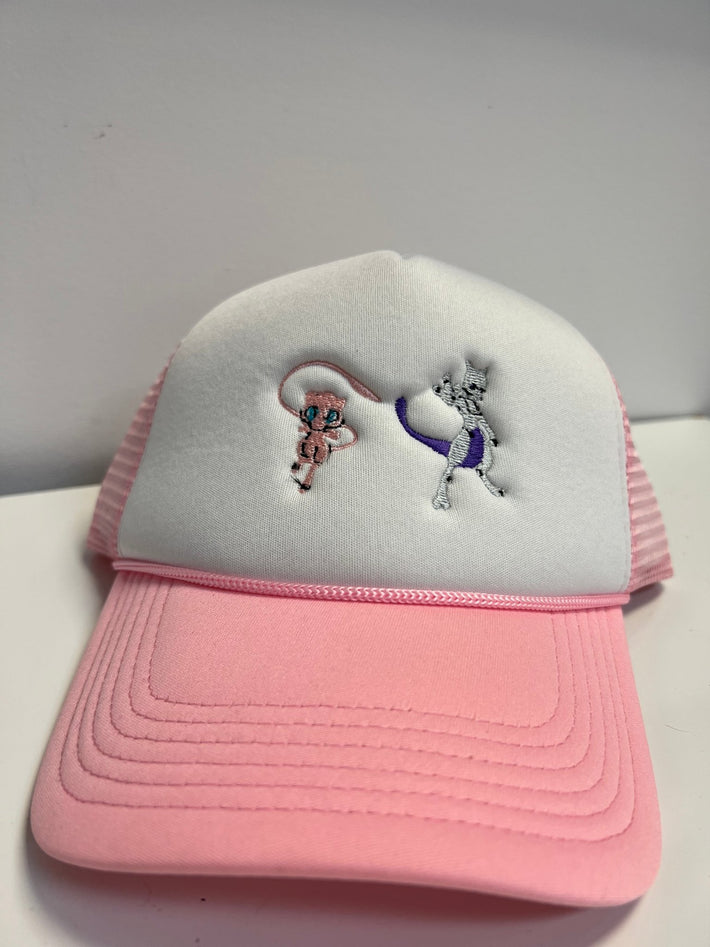 White / Pink Handmade Pokémon Hat - Awesome Deals Deluxe